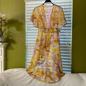 Colorful Summer Cover Up. Size M